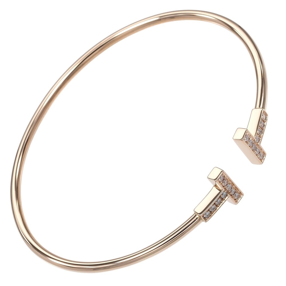 Tiffany & Co. T Wire 18K Rose Gold with Diamonds